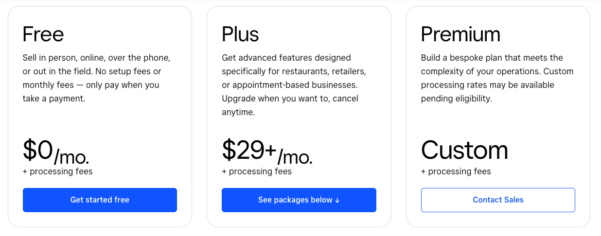 SquareUp Pricing