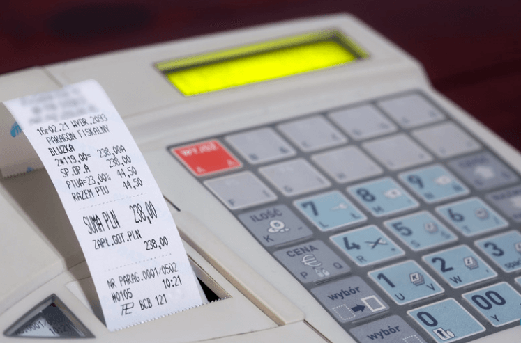 Cash Register Receipts