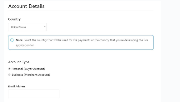 paypal devloper account