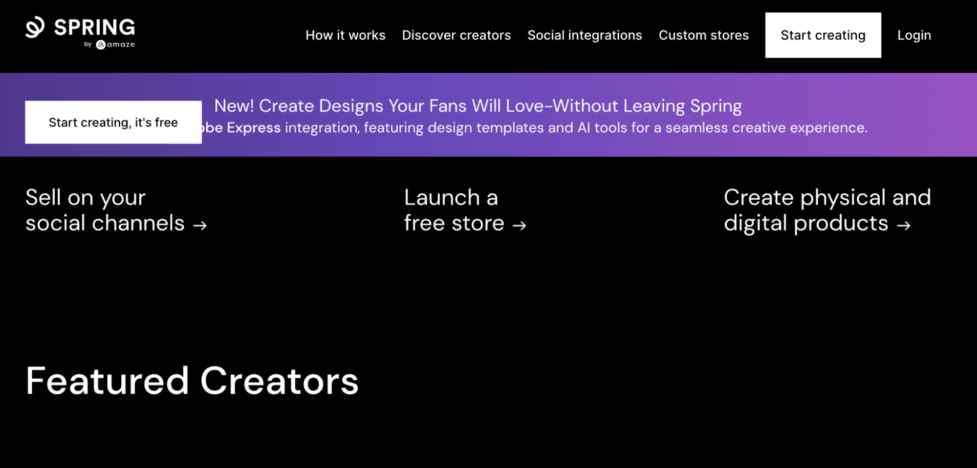 Spring print platfrom